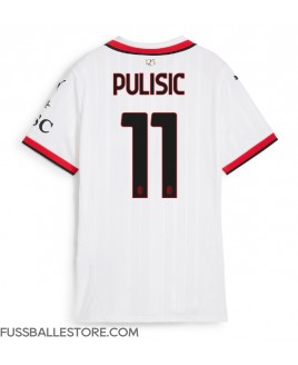 Günstige AC Milan Christian Pulisic #11 Auswärtstrikot Damen 2024-25 Kurzarm